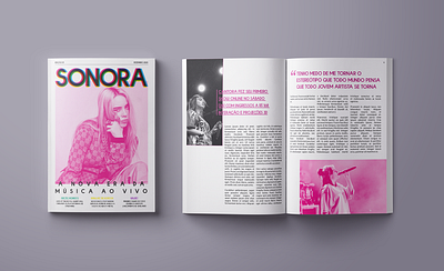 Sonora Music Magazine editorial design indesign magazine magazine cover photoshop