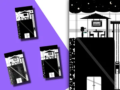 MOBILE ILLUSTRATION, WHITE OR BLACK branding drawing graphic design icon illustration mobile app design mobile design mobile illustration mobile ui ui ux vector web web design web illustration website design