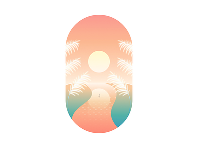 Riverbed of Reeds design illustration vector