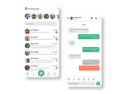 Chatting App - Mobile App app chat chatting app design design app ui ui design ui inspiration ux