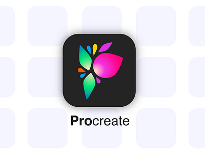 Procreate App Icon Redesign app icon getcreativewithprocreate procreate vector