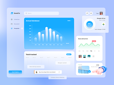 Domfix data customization platform ui uidesign webdesign