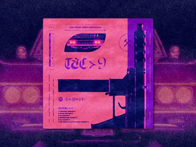 TEC9 FOR DOOMSHOP branding design devilish doomshop illustration label logo phonk rap sixset spotify tapes typography underground music