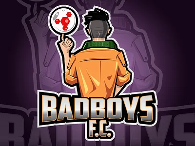 Mascot Logo for BAD BOYS FC art bangladesh branding design flat graphic design illustration illustrator logo mascotlogo sports logo vector