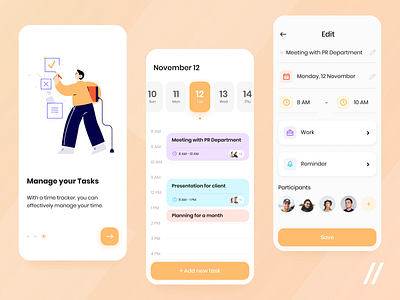 Online Planner App app design mobile mvp online planner planning productivity productivity app purrweb react native startup task management task manager todo app ui ux