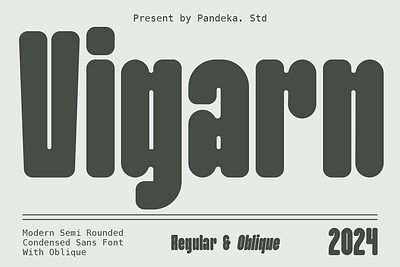 Vigarn - Modern Condensed Font magazine