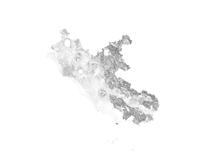 Lattium (Italy) topographical map black and white carta illustration italia italy landscape lattum minimal mountain nature relief roma topografica topographic map topographical topography