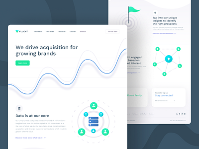 Homepage for marketing company 2019 design digital digital marketing landing landing page marketing agency minimal page seo seo agency seo services ui user interface ux web web design website