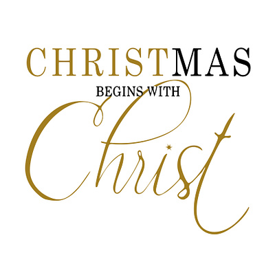 Christmas begins with Christ calligraphy christmas handlettering handwriting lettering