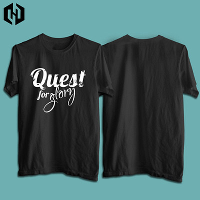 Qoest For Glory branding design illustration logo t shirt design t shirts typography