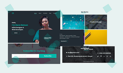 DN Portfolio design minimal ui ux website