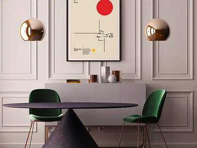 Poster Brick Country House, Ludwig Mies van der Rohe, Minimal bauhaus etsy helvetica minimal modern modernism poster poster a day poster art poster design posters print swiss wall art