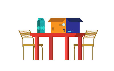 Fake 3D study design drawing fake 3d flat illustration illustration illustrator vector vector art vector illustration