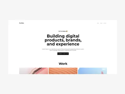 React Portfoio Template v2 adobe xd clean clean web design free free portfolio free template free templates minimal minimalism minimalist modern modern web design portfolio design portfolio site portfolio template ui ui design userinterface web design white