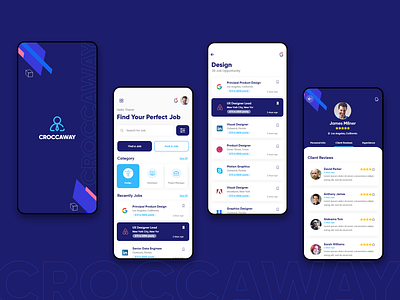 Job Finder App app design ui