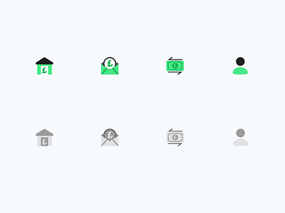 Bottom Navigation Icon design fintech fintech app icon icon app icon design icon set iconographic iconography illustration mobile navigation bar navigation menu ui user interface