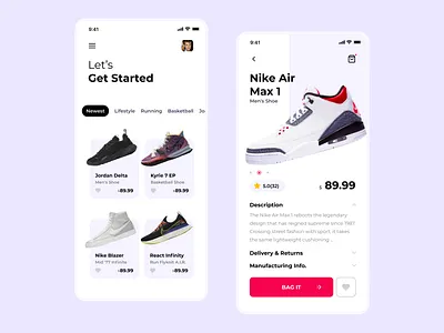 Shoes App UI app app design dashboad dashboard ui design experience nike shoes shoes app shopping ui ux