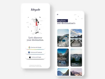 Rideguide | A travel guide app | travelling app designs guide hotel app hotel website hotels ride rideguide rider travel travel agency travel app travel website travelguide traveling travelling ui uidesign uiux ux uxdesign