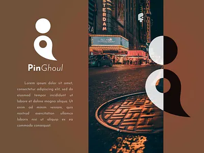 PinGhoul Logo Design branding direction excited goldenratio graphicdesigndaily guide illustration inspiration inspire inspired logoconcept logodesign logoinspire logonew logos logotype navigate night typography vector