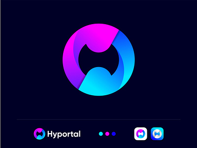 Hyportal Logo Concept 2020 logofolio 2020 trend abstract logo apps icon brand identity combination mark creative logo gradient logo hy hyper illustrator letter logo lettermark logotype modern logo newconcept portallogo simple and clean symbol