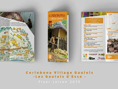 Flyer 2020 - Coriobona Village Gaulois communication design flyer flyer design gaulois