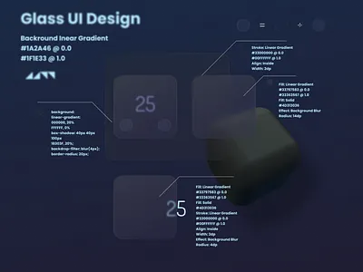 Glassmorph darkmode inspiration 2021 code design glass glassmorphism hex mobile trends ui