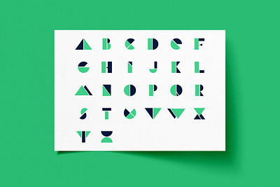 Geometric Alphabet - Shape Font alphabet alphabet logo design font geometic graphicdesign illustrator letterdesign letters shapes