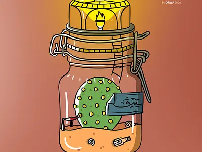 Steve The Cactus cactus design illustraion steve