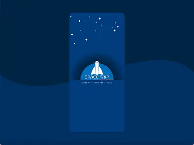 Space Trip App adobe xd app illustration interaction design ui