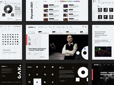 GAK Gdańsk - Gdański Archipelag Kultury adobexd agency design gdansk illustration interaction design interface ui ux webdesign