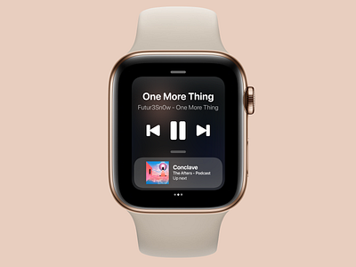 watchOS 8 Control Center Concept // Media apple watch concept control center