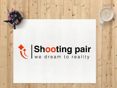 shooting pair logo 3dlogo agency logo brand brand design bridal logo design fashion logo logo logo design logodesign logotype minimal logo minimalistic pair logo versatile logo