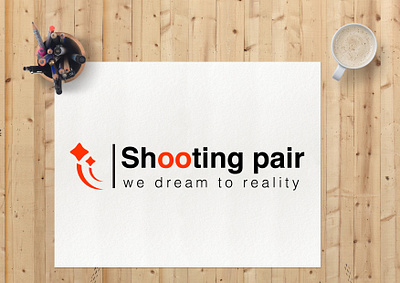 shooting pair logo 3dlogo agency logo brand brand design bridal logo design fashion logo logo logo design logodesign logotype minimal logo minimalistic pair logo versatile logo