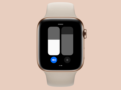watchOS 8 Control Center Concept // Sliders apple apple watch concept control center
