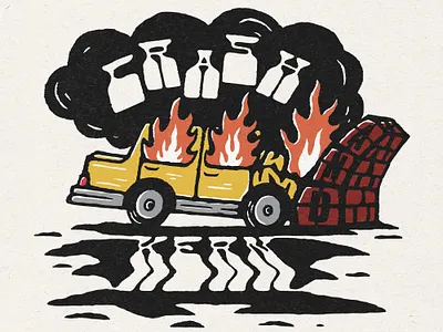 Crash and Kern branding design font font family illustration kern kerning lettering logo typography vector vintage