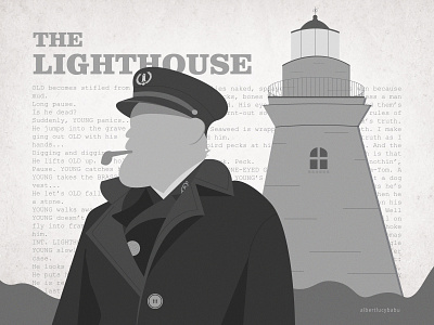 The Lighthouse art design graphic design hollywood illustration illustrator movie movie poster photoshop portrait print robert pattinson willem dafoe