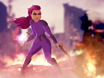 She's Fragile like a Bomb 2d animation character design illustration