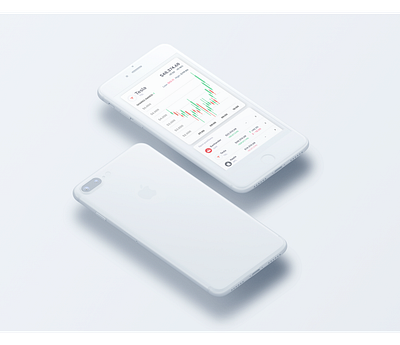 Trading app app design minimal ui ux