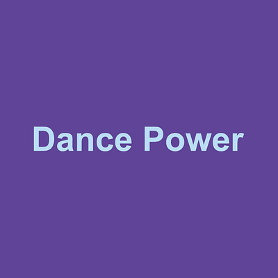 Dance Power brand logo design flat graphic design illustrator minimal typography vector versatile versatile logo