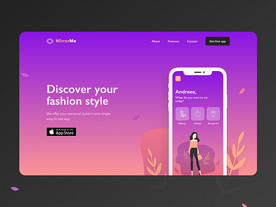 Day 22 of #30daysofwebdesign 30daysofwebdesign app app design appstore challenge clothing concept daily ui fashion figma figmadesign hero banner hero image hero section landing page ui uidesign ux webdesign webdesigner