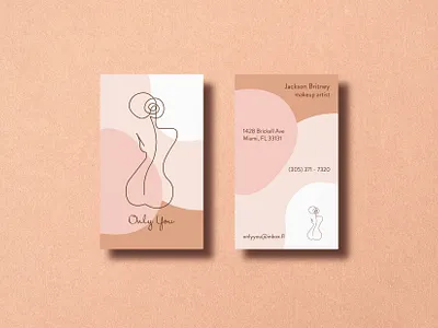 ELEGANT MINIMAL BUSINESS CARDS DESIGN brand identity branding business card feminine design graphic design minimal design pastel colors professional