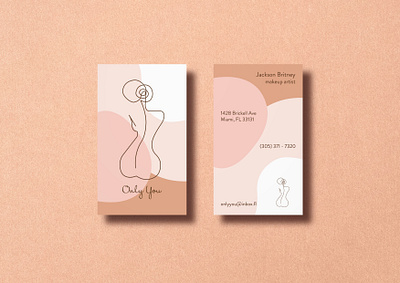 ELEGANT MINIMAL BUSINESS CARDS DESIGN brand identity branding business card feminine design graphic design minimal design pastel colors professional