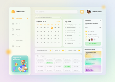 Schedule Dashboard Design app dashboard dashboard app dashboard design design ui uidesign user experience userinterface ux