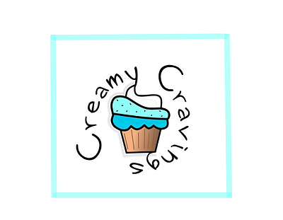 Creamy Cravings Logo Design bakeshop cutelogo logodesign logos simplelogo