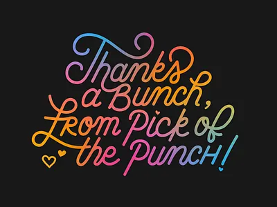 Thank You Postcard – Hand Lettering gradient hand lettering hand lettering art lettering packaging postcard postcard design small business thank you card thank you note typography