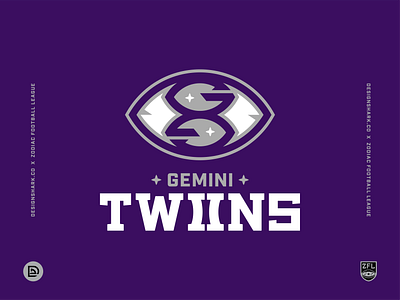 Zodiac Football League | Gemini Twins (3/12) air astrology badge design badge logo brand identity branding clean football league gemini logo logo design logotype monogram logo sports branding sports logo twins typogaphy uniform design vector zodiac signs