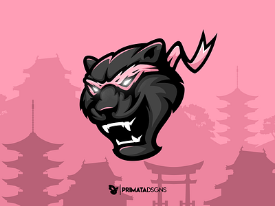 Black Panther black panther design dribbble illustration logo mascot ninja ninja mascot logo design ninjas panther panthers sportlogo vector vector artwork