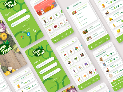 Grocery store UI app branding design icon illustration product typography ui ux vector web