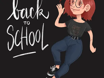 Back To School Illustration backtoschool illustration typogaphy