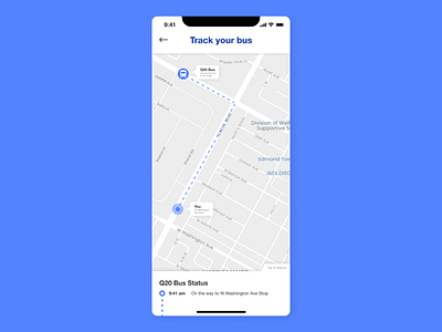 Daily UI Challenge 020: Location Tracker app bus app daily ui daily ui challenge dailyui location tracker mta ui ui design user interface ux ux design uxui